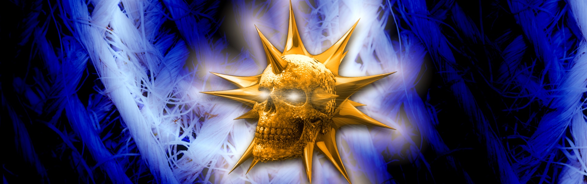 skull banner header free photo