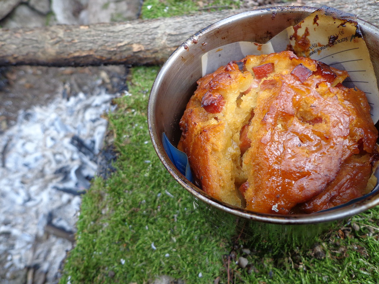 bannock camping bread free photo