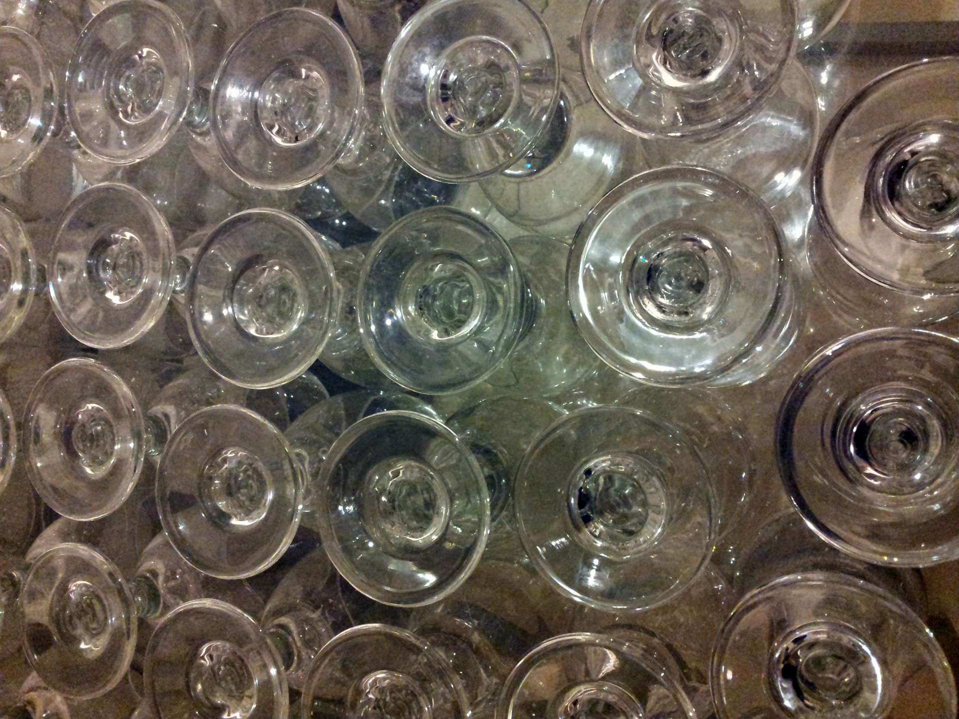 banquet glasses stack free photo