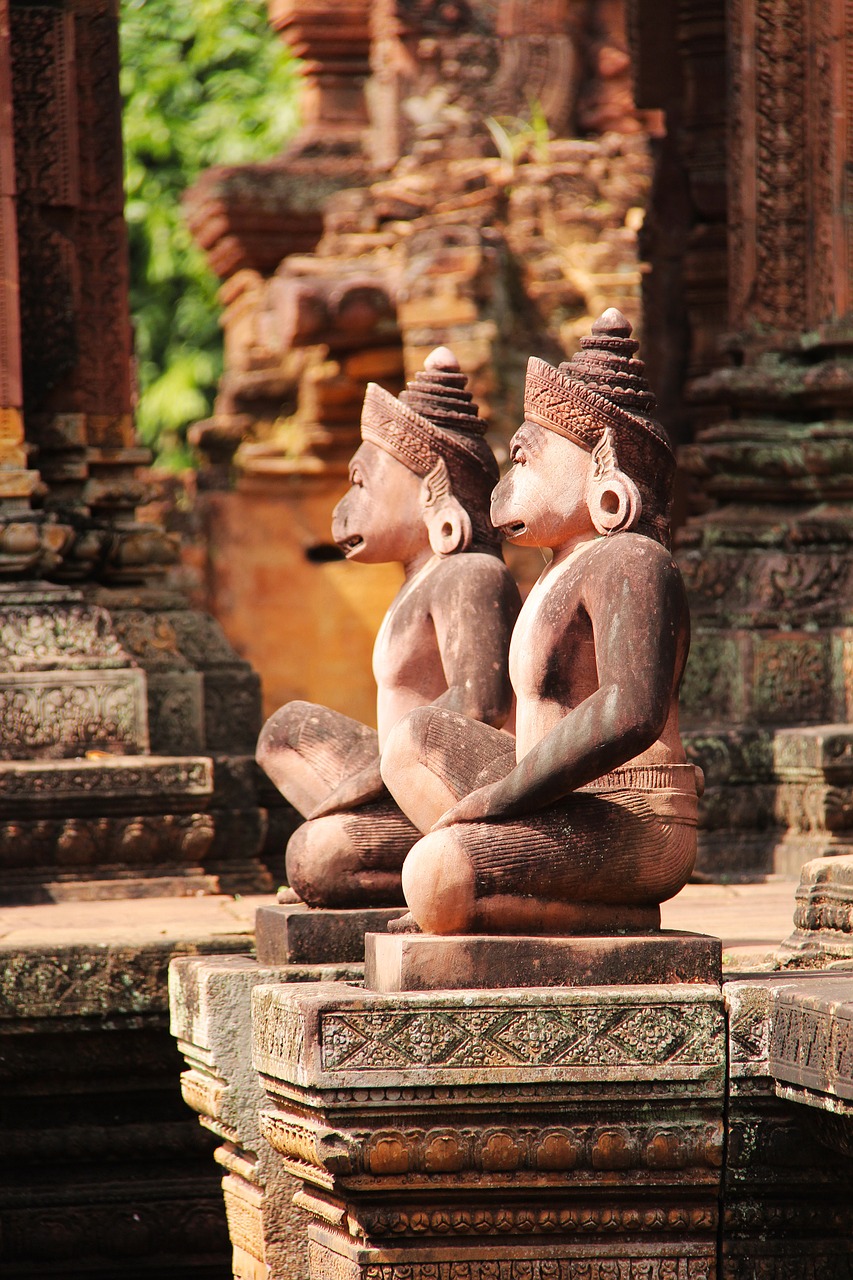 banteay srei temple travel free photo