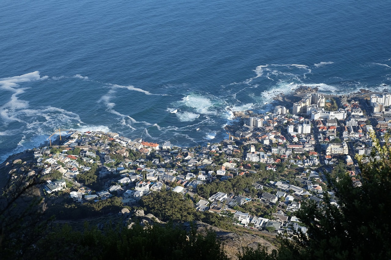 bantry bay cape town aerial view free photo