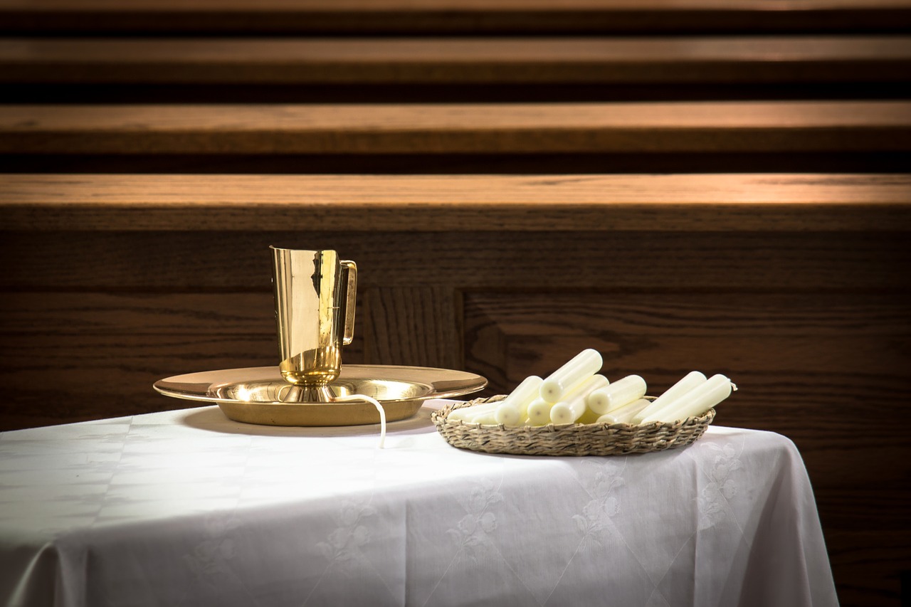 baptism sacrament baptismal bowl free photo