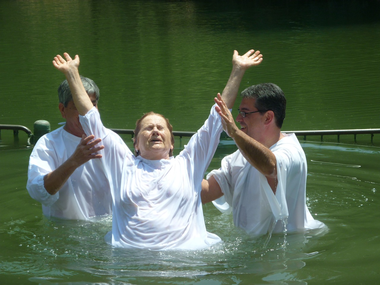 baptism christianity jordan river free photo