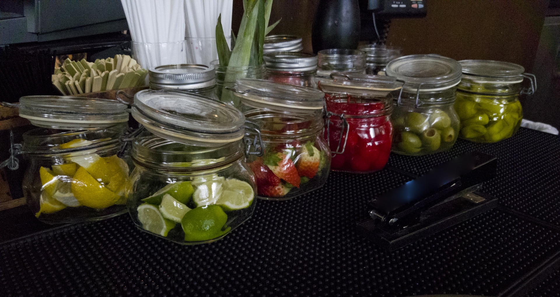 condiments selection jars free photo