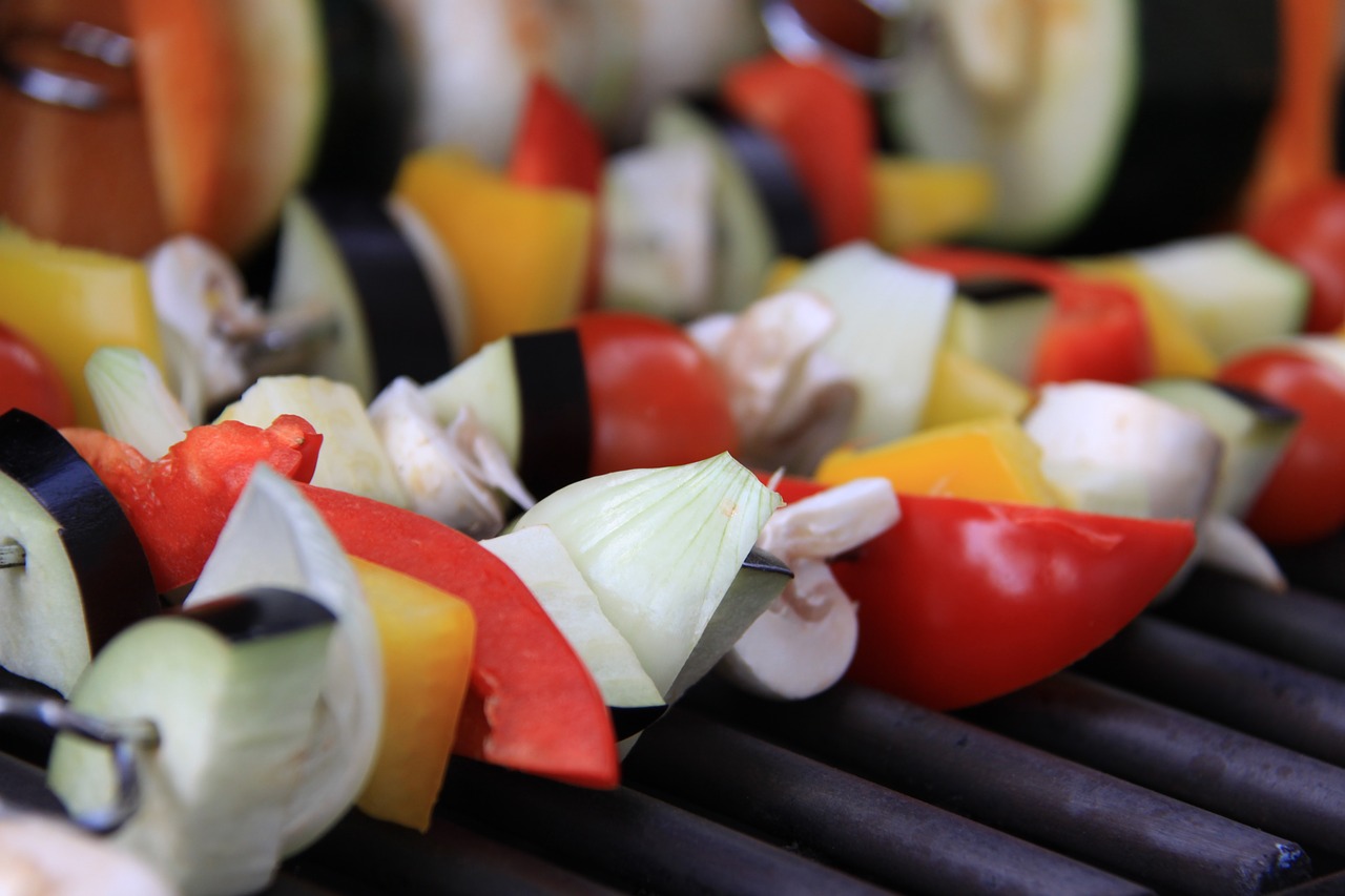 barbecue vegetables nutrition free photo