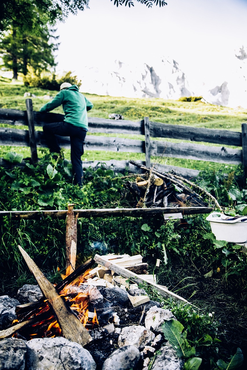 barbecue alpine hut mountain free photo