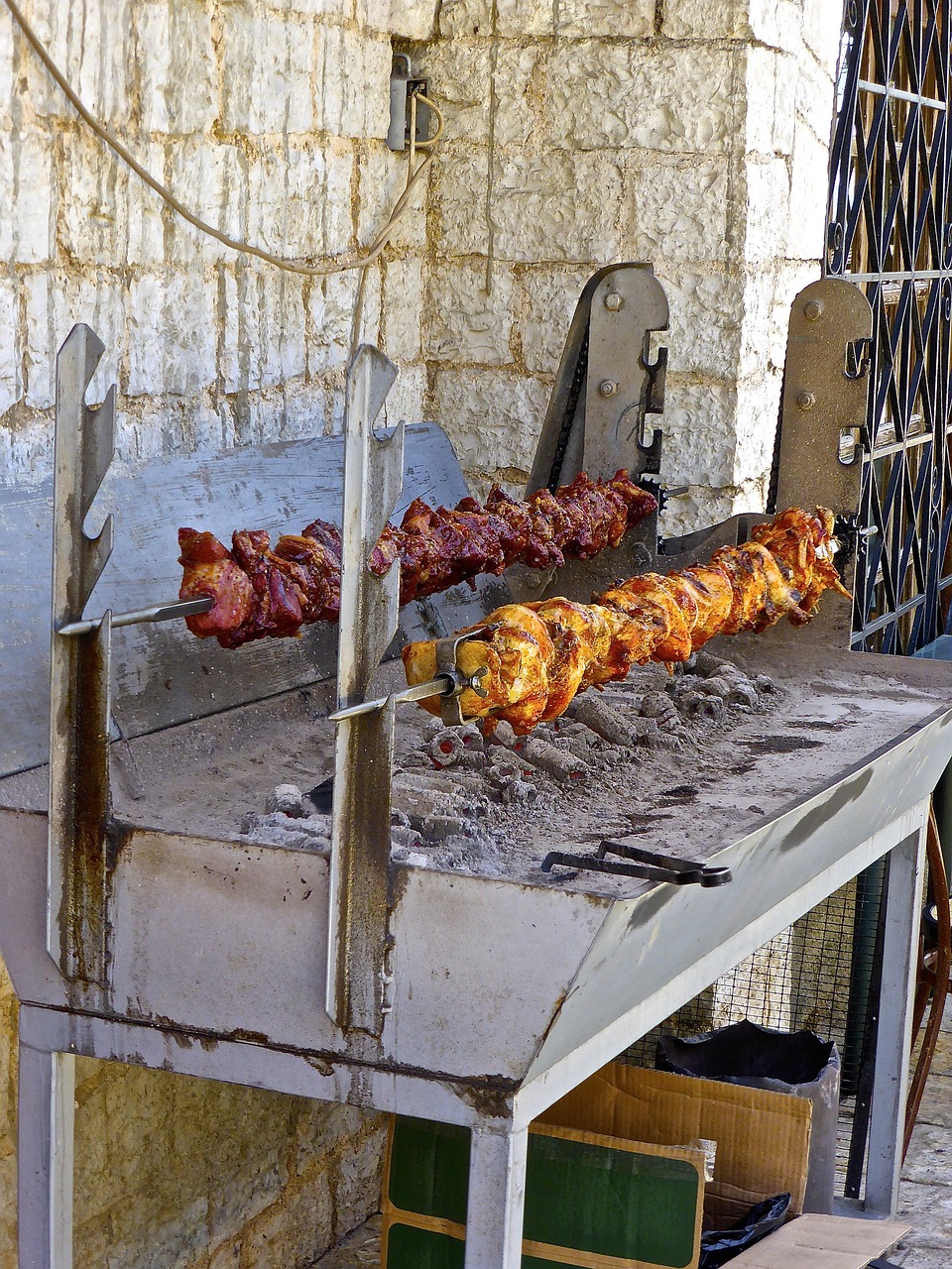 barbecue rotisserie roasted free photo