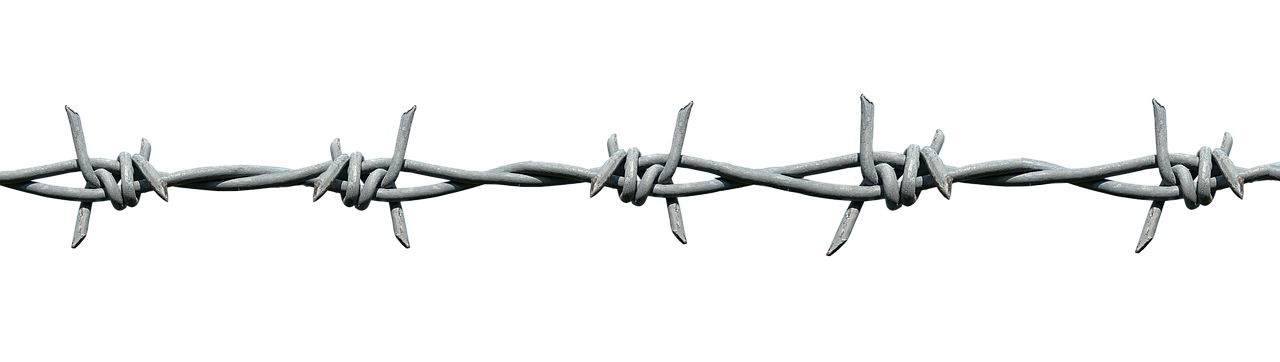 barbed wire wire demarcation free photo