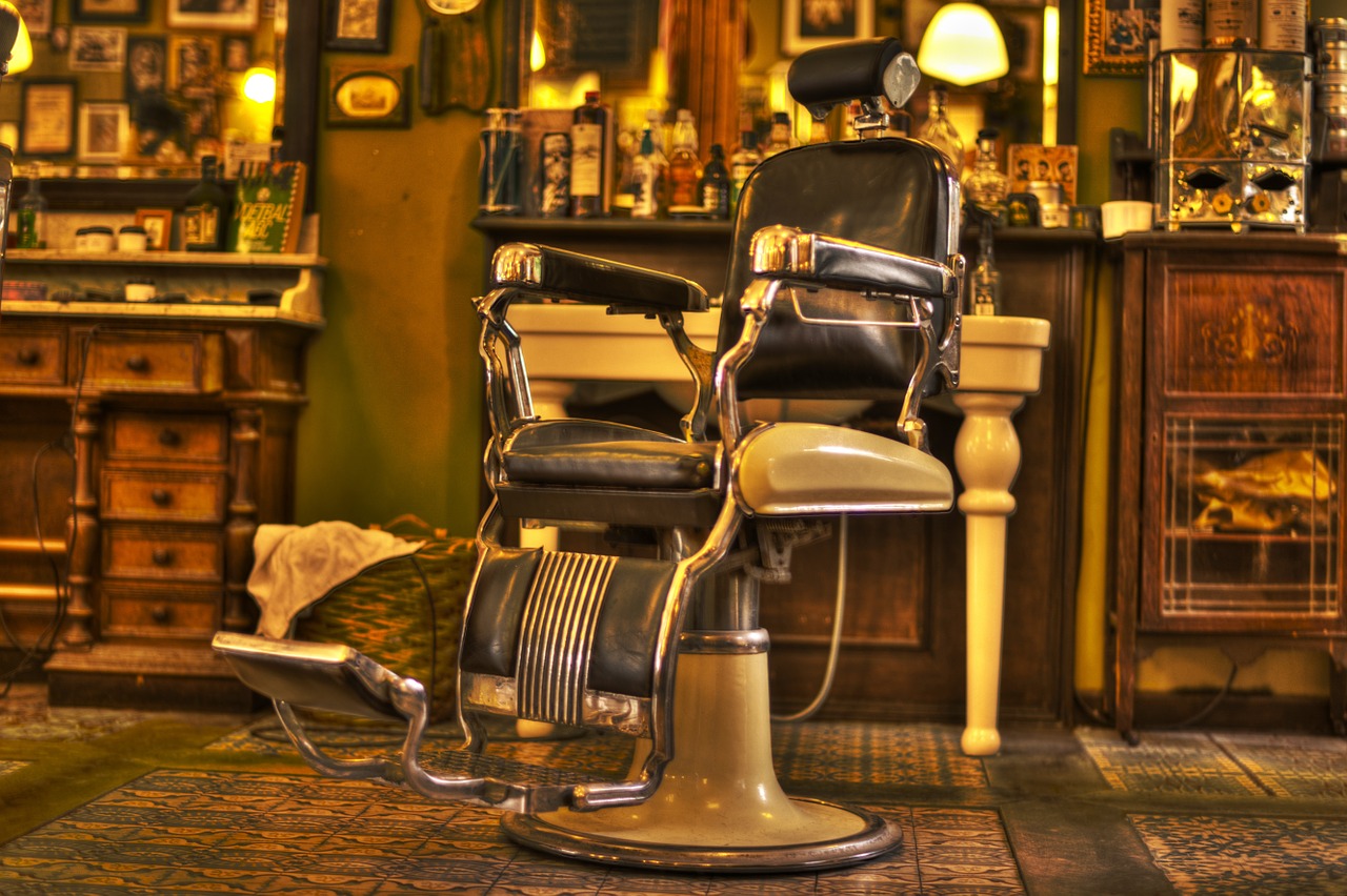 barber chair salon free photo