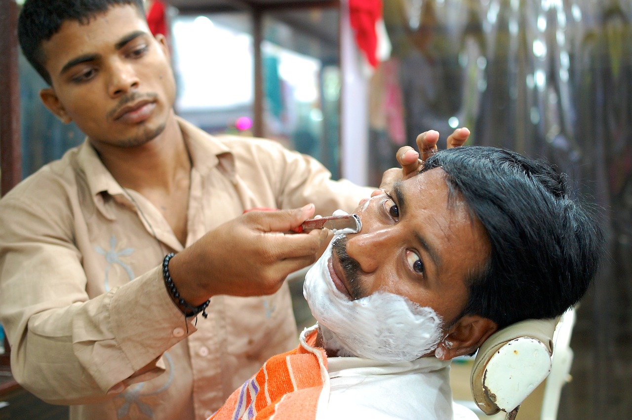 barber street india free photo