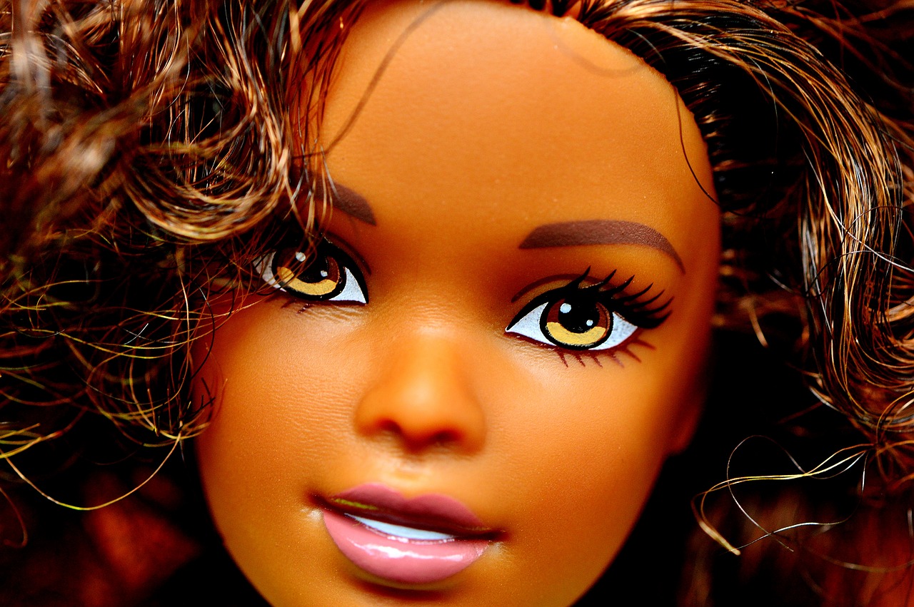 barbie doll head free photo