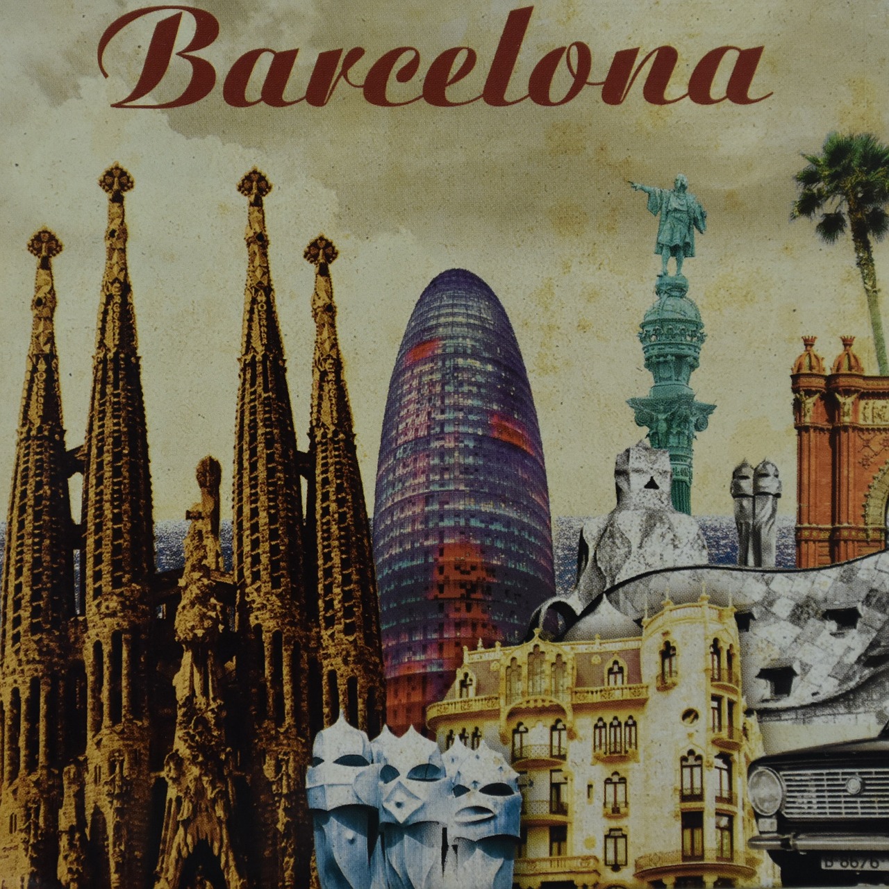 barcelona city gaudi free photo