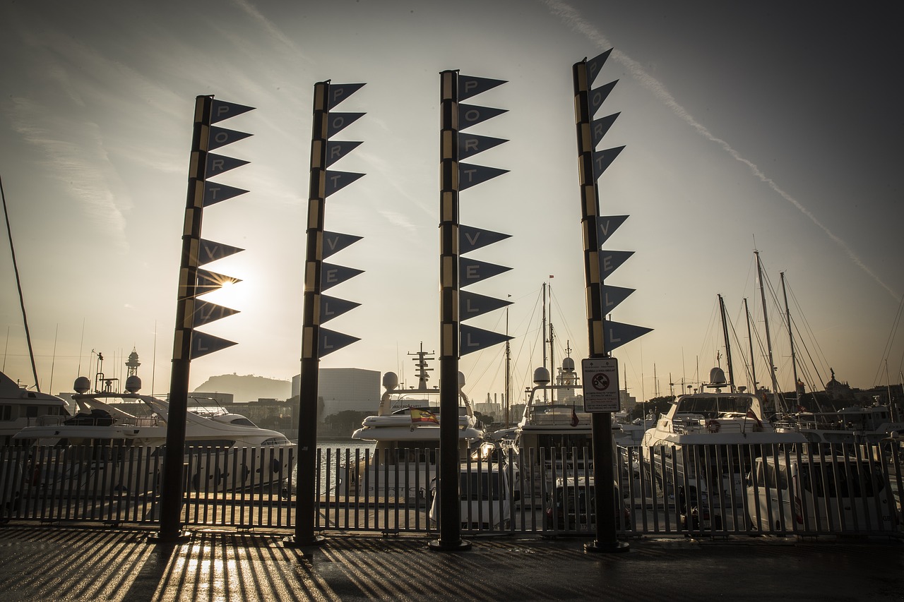 barcelona harbor spain free photo