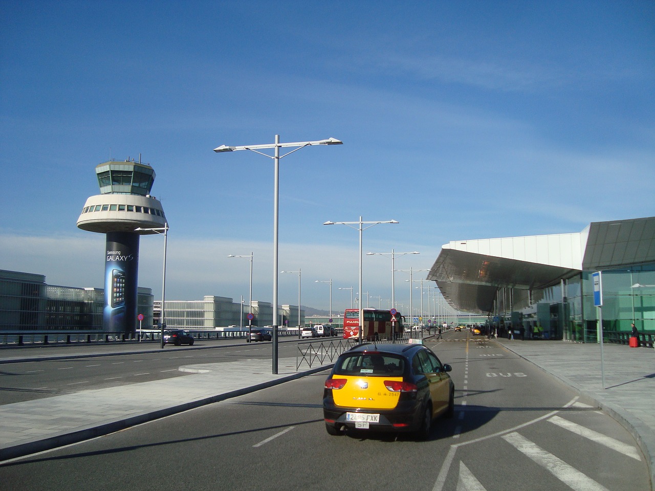 barcelona spain airport free photo