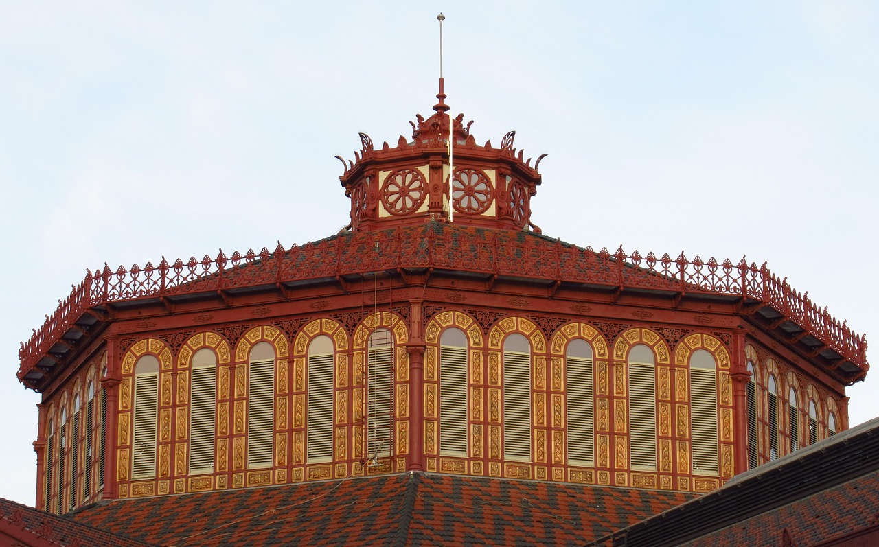 barcelona  market  modernism free photo