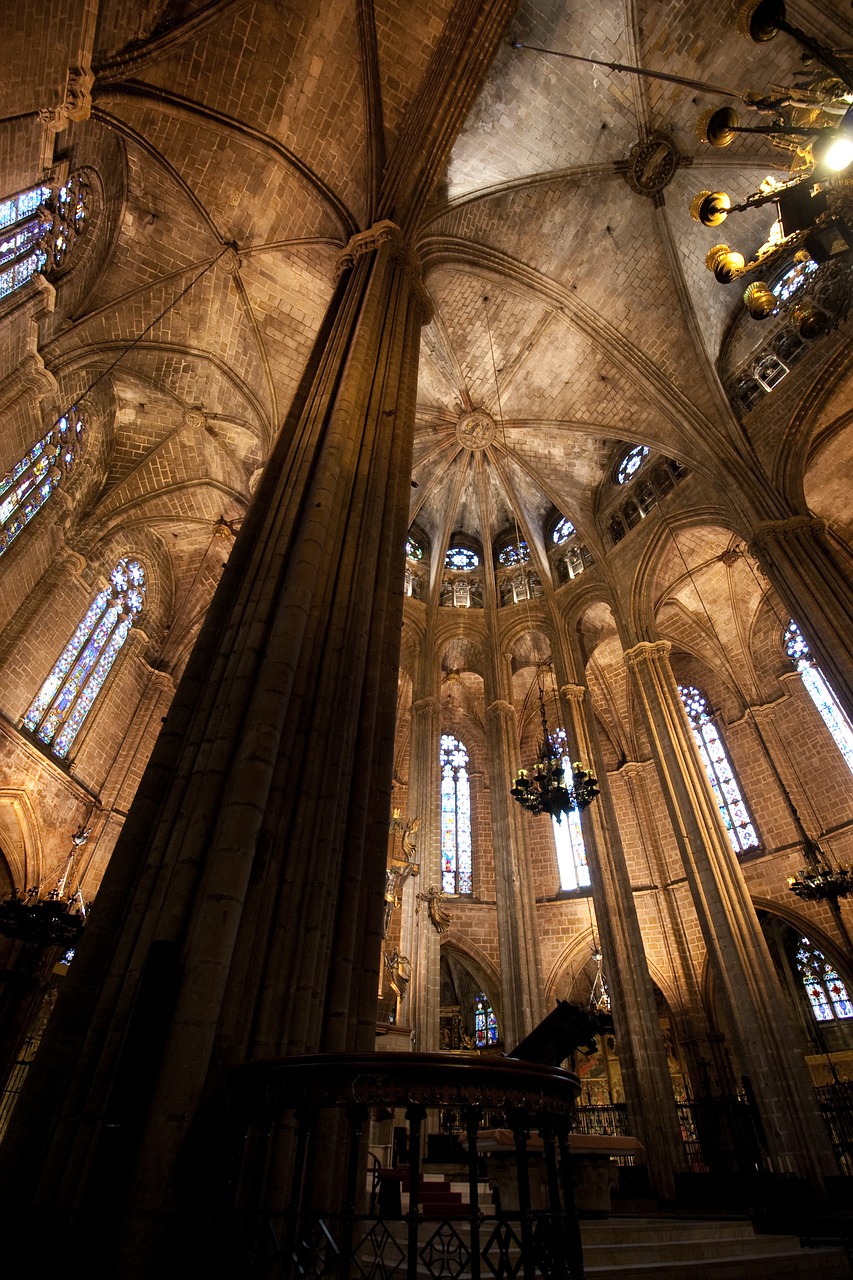 barcelona  gothic  cathedral free photo