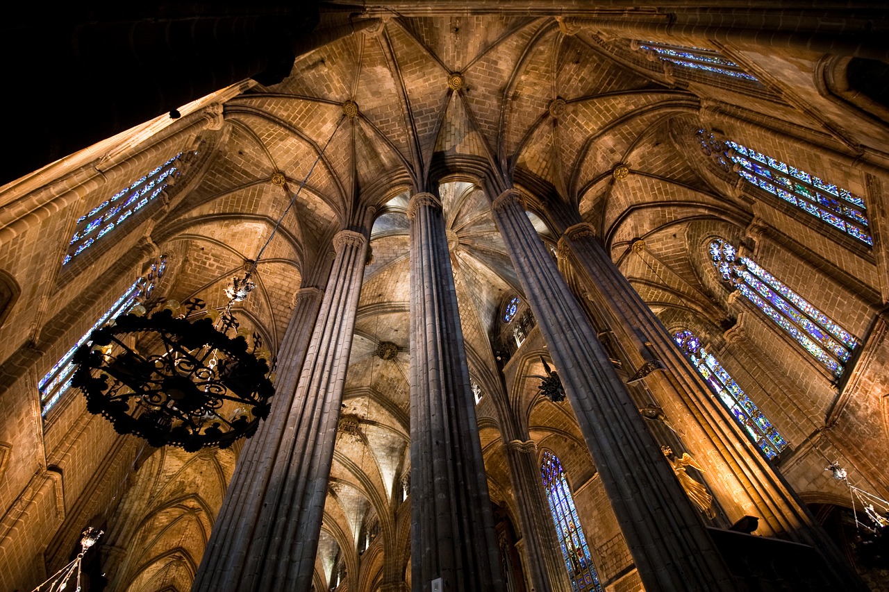 barcelona  gothic  cathedral free photo