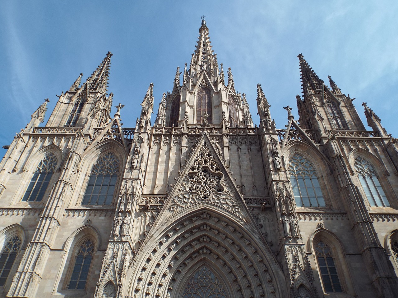 barcelona  cathedral  church free photo