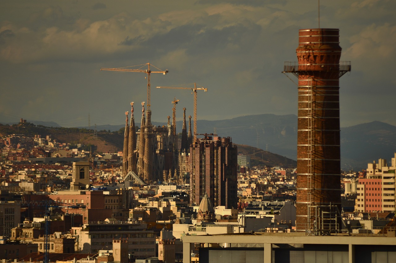 barcelona  landscape  view free photo