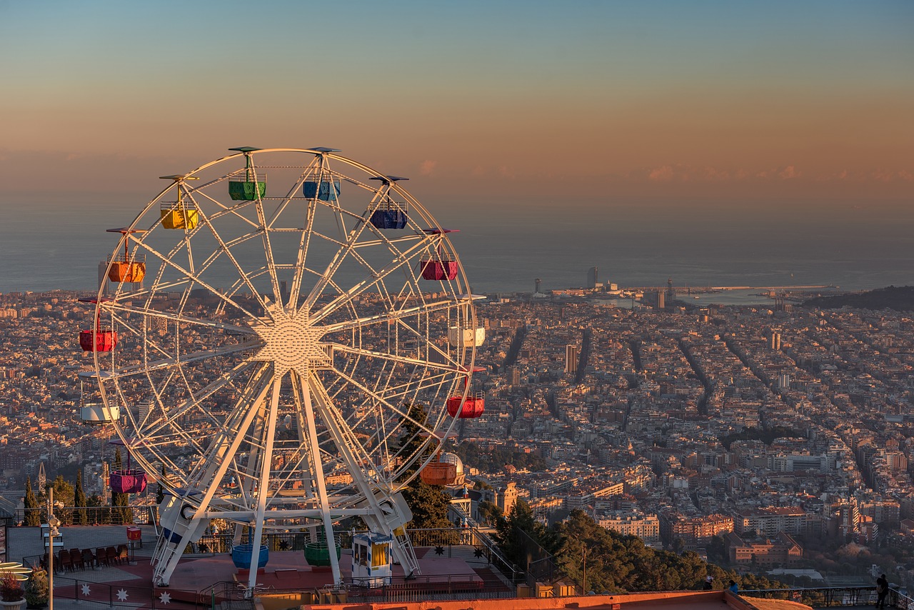 barcelona  tibidabo  spain free photo