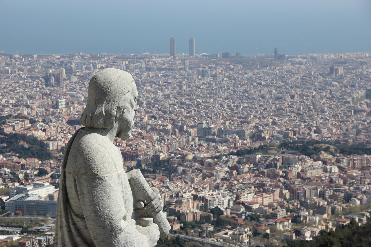 barcelona  tibidabo  catalonia free photo