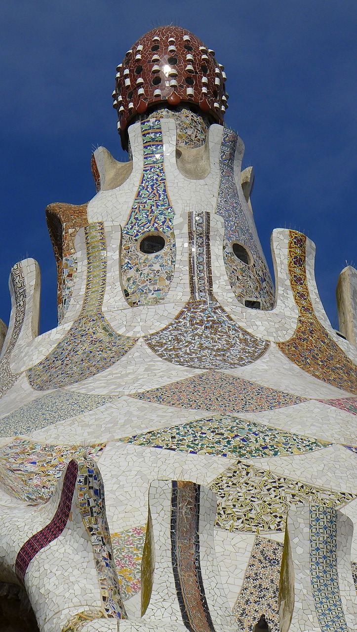 barcelona mosaic effect free photo