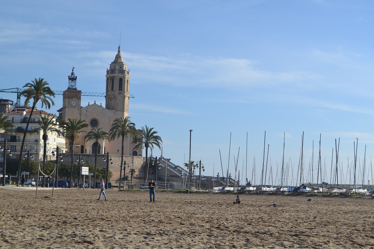 barcelona sitges beach free photo