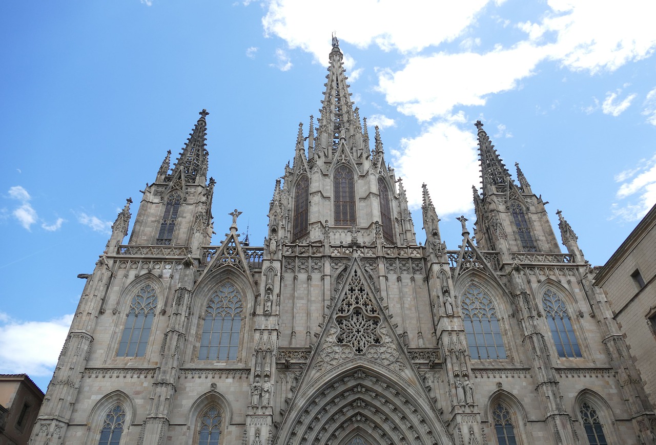 barcelona  cathedral  spain free photo