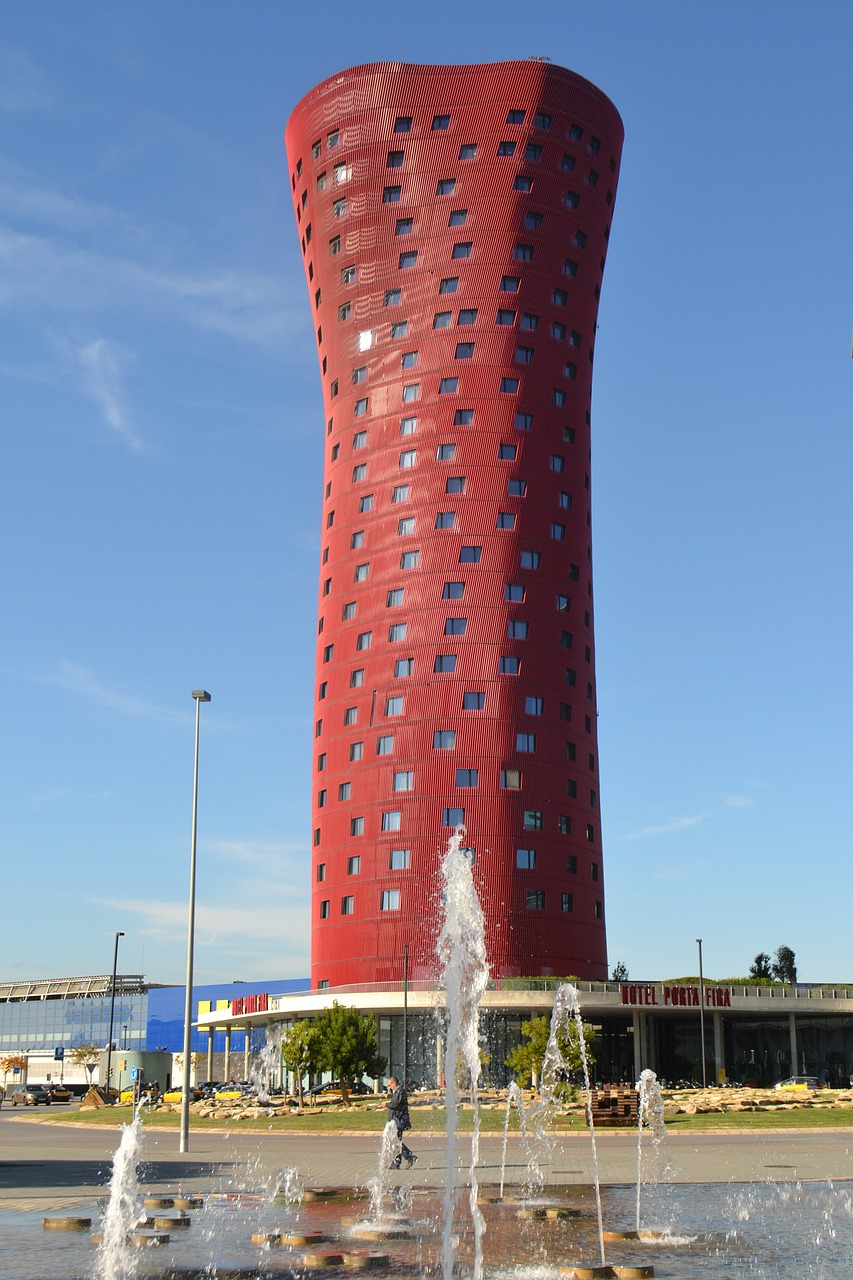 barcelona hotel tower free photo