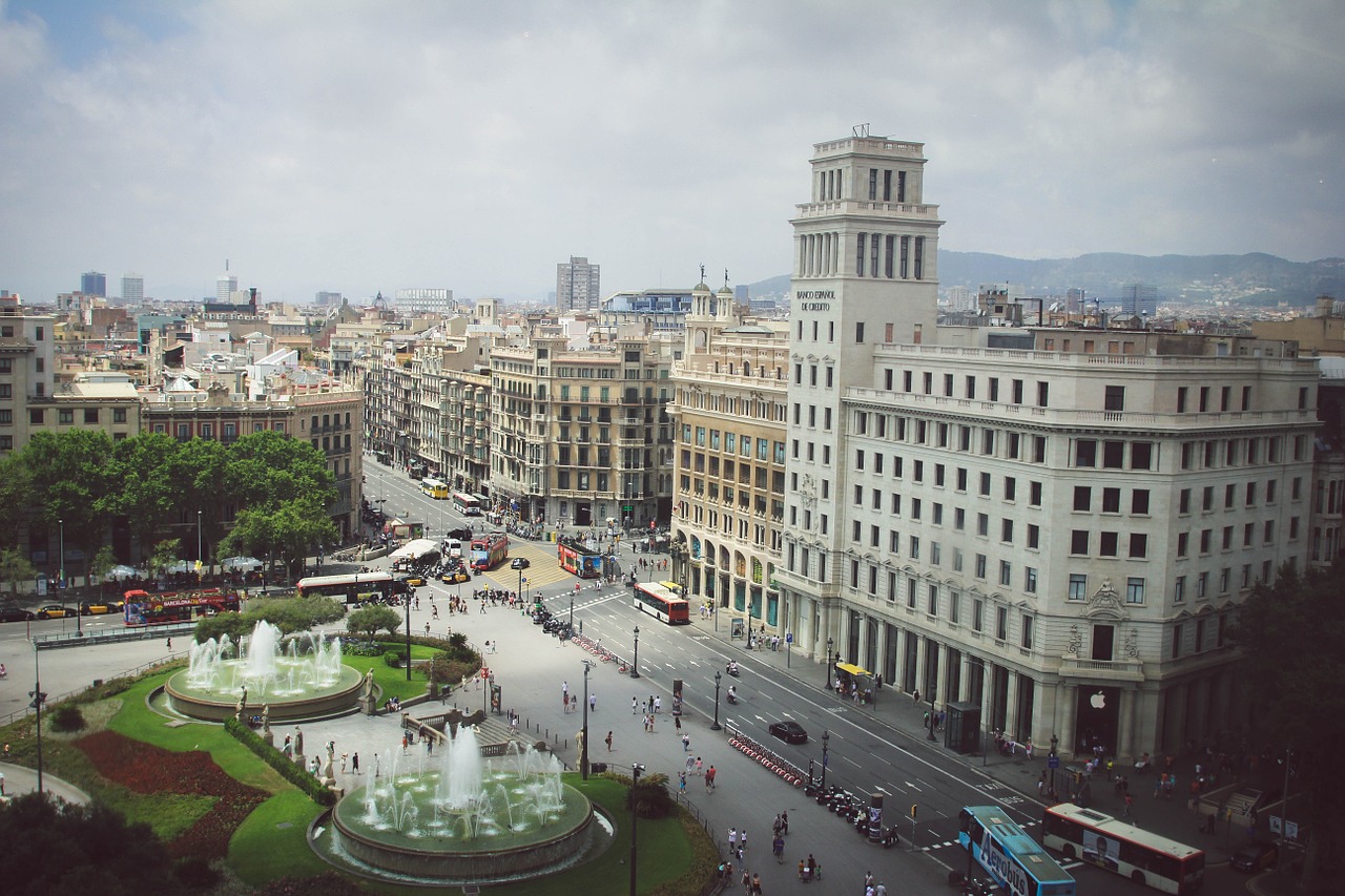 barcelona spain city free photo