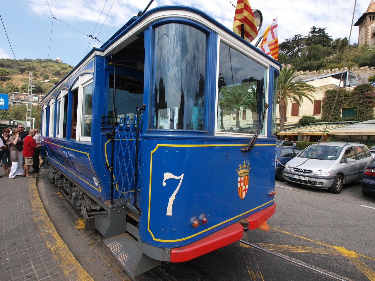 barcelona spain tram free photo