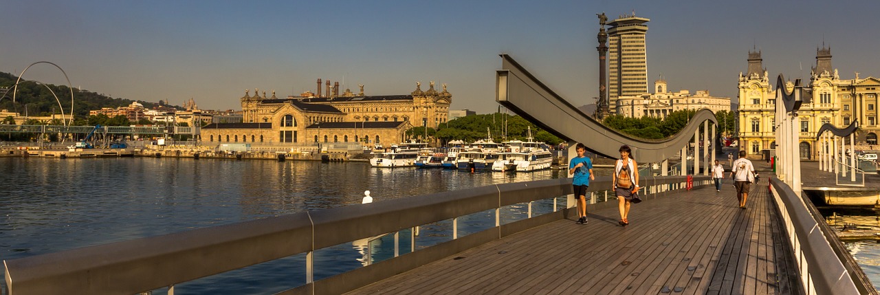 barcelona port catalonia free photo