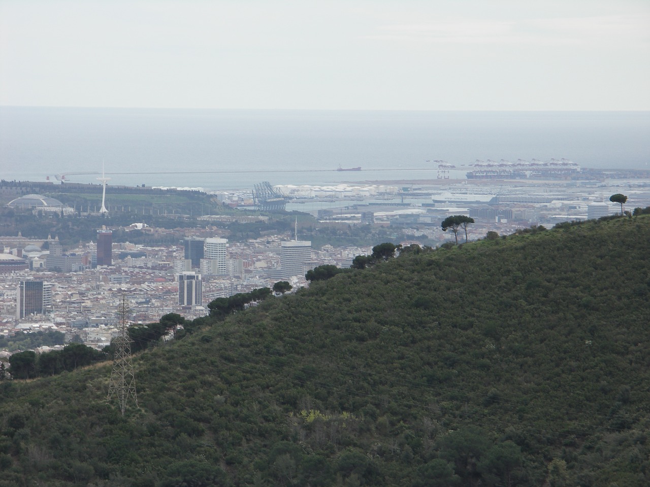 barcelona from horizon free photo