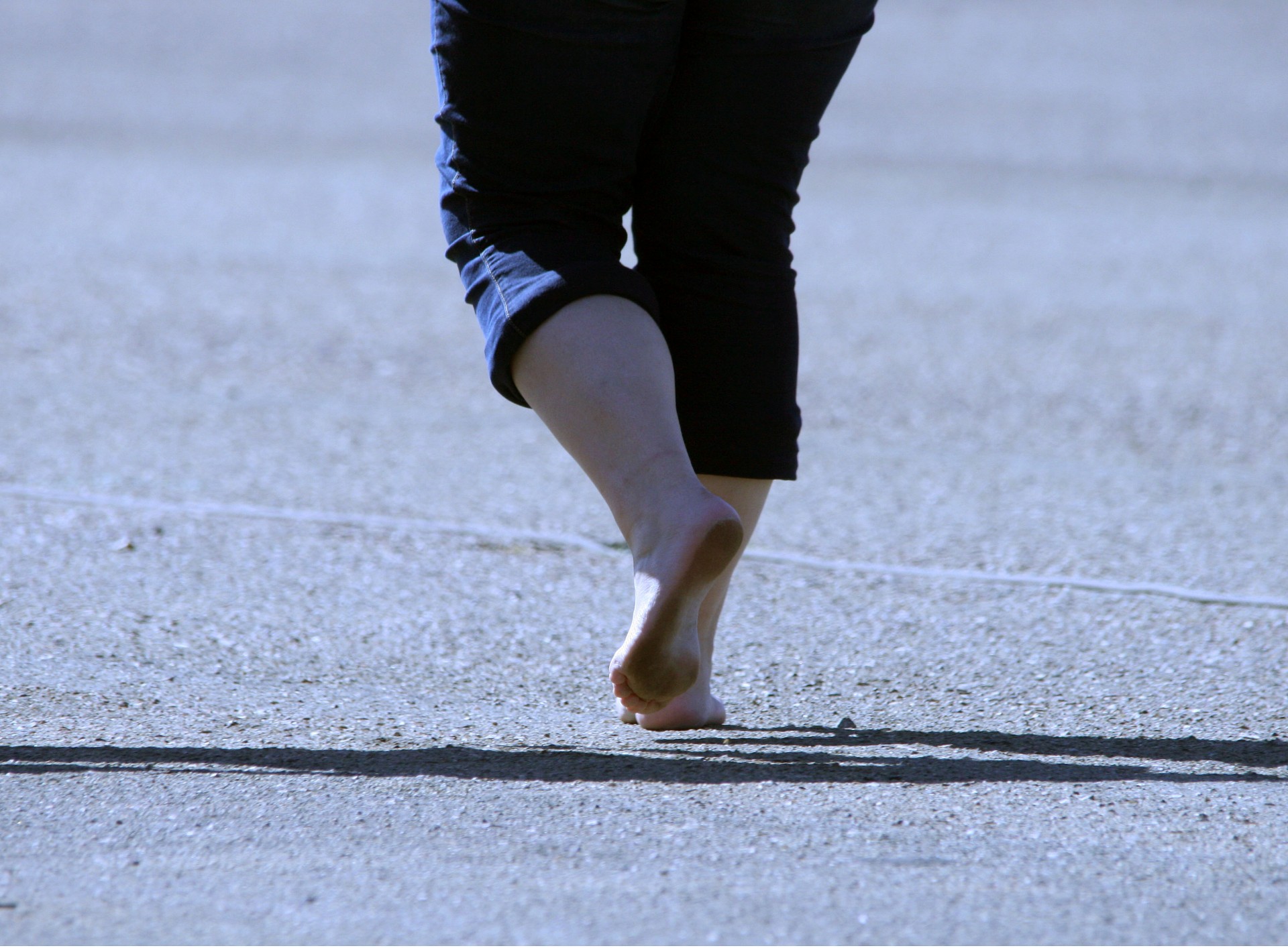 feet bare walking free photo