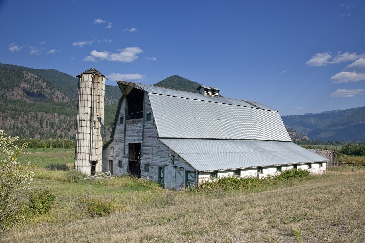 barn silo wood free photo