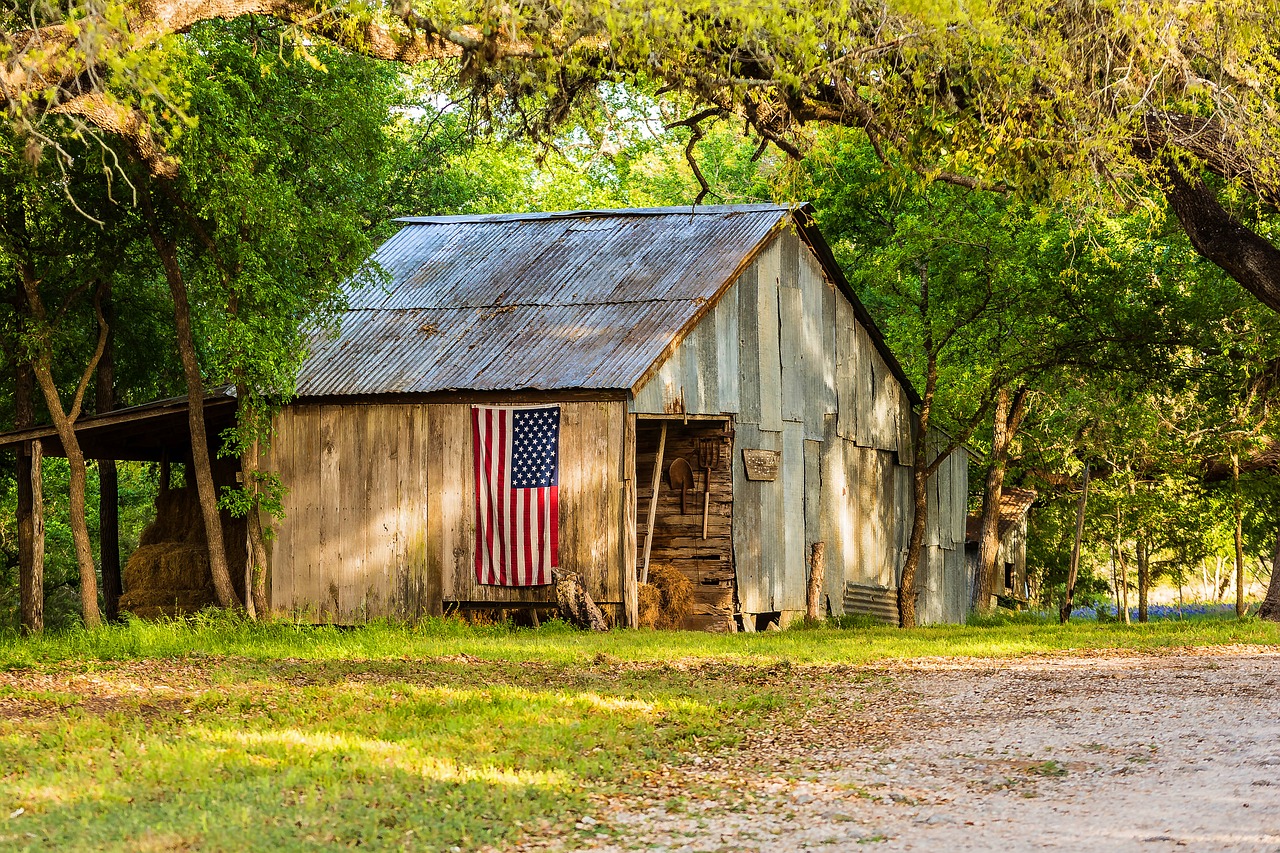 barn country landscape free photo