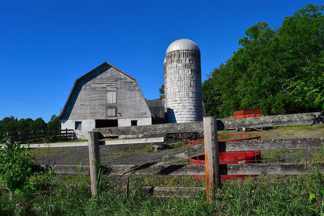 barn silo agriculture free photo