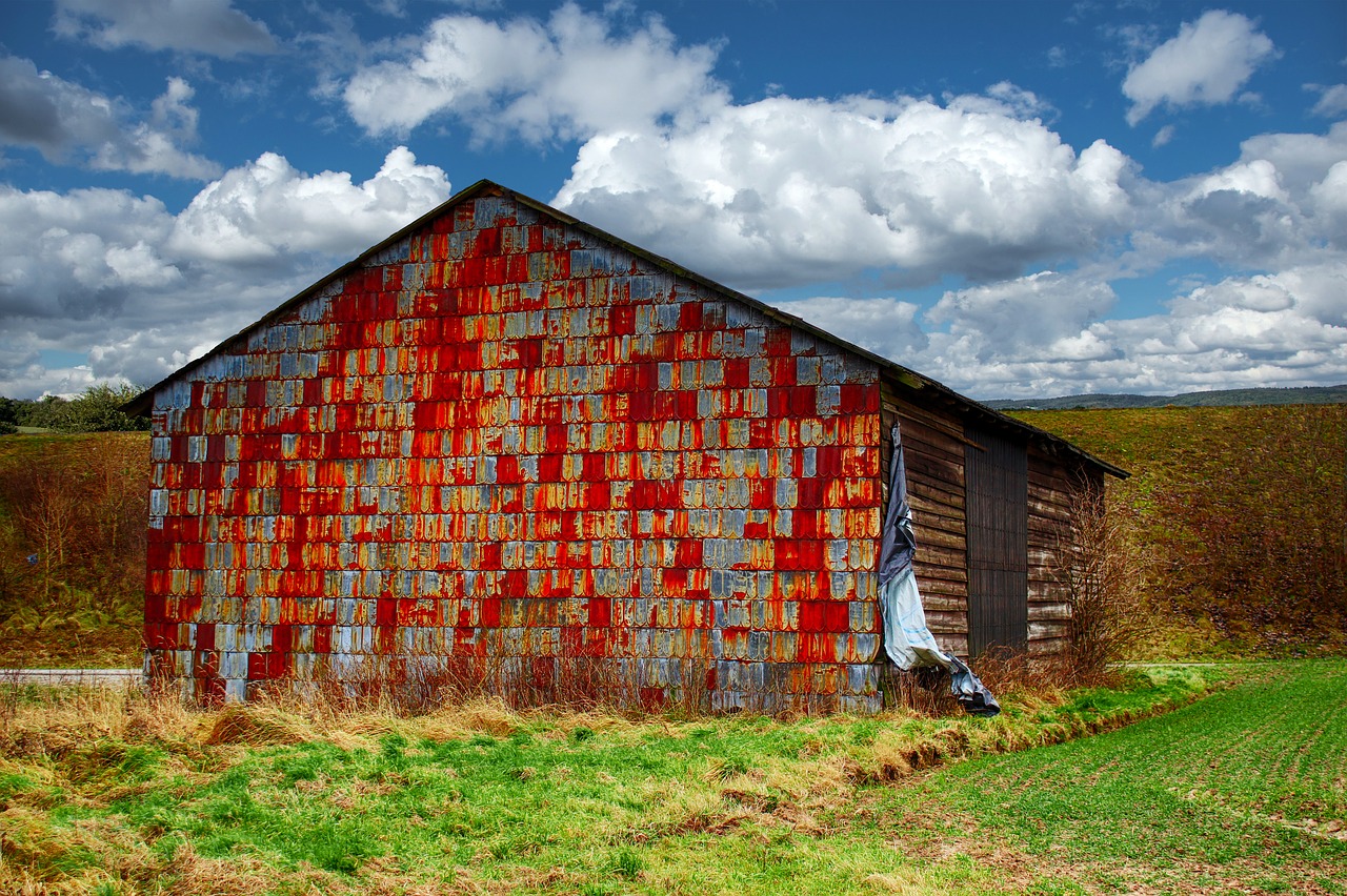 barn field barn old free photo