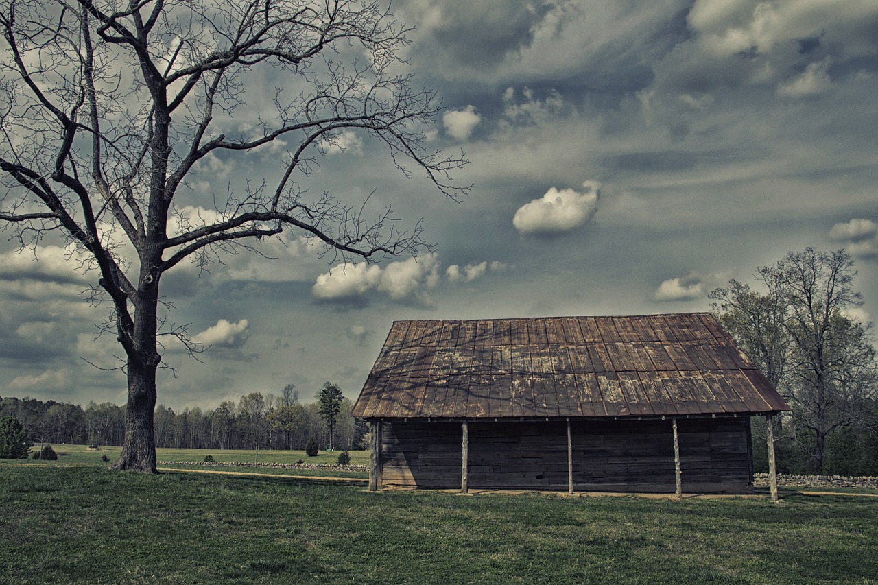 barn old building weathered free photo