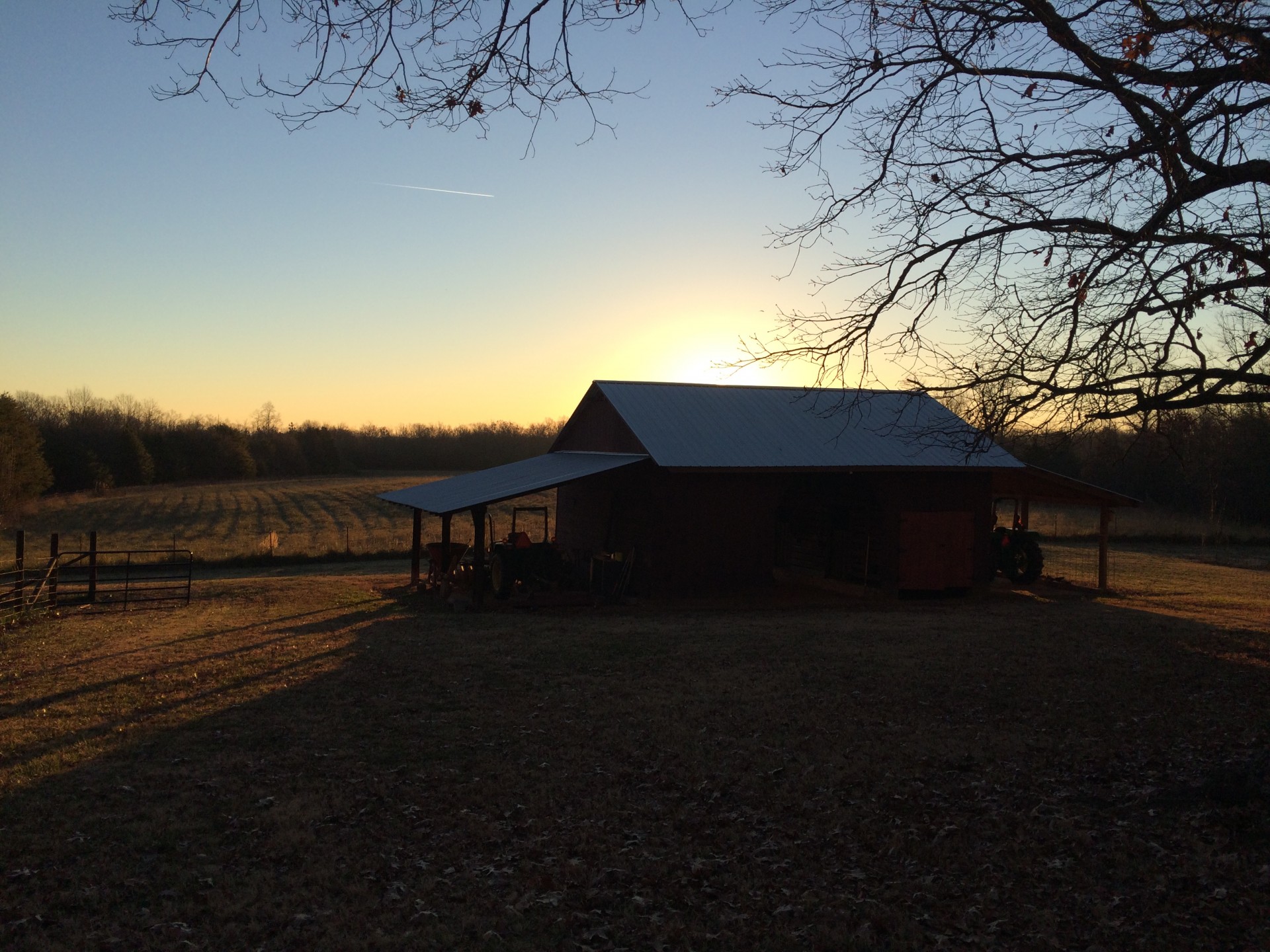 sunrise barn garden free photo