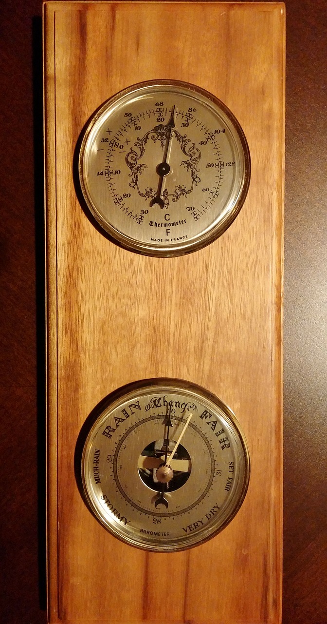 barometer meteorology thermometer free photo