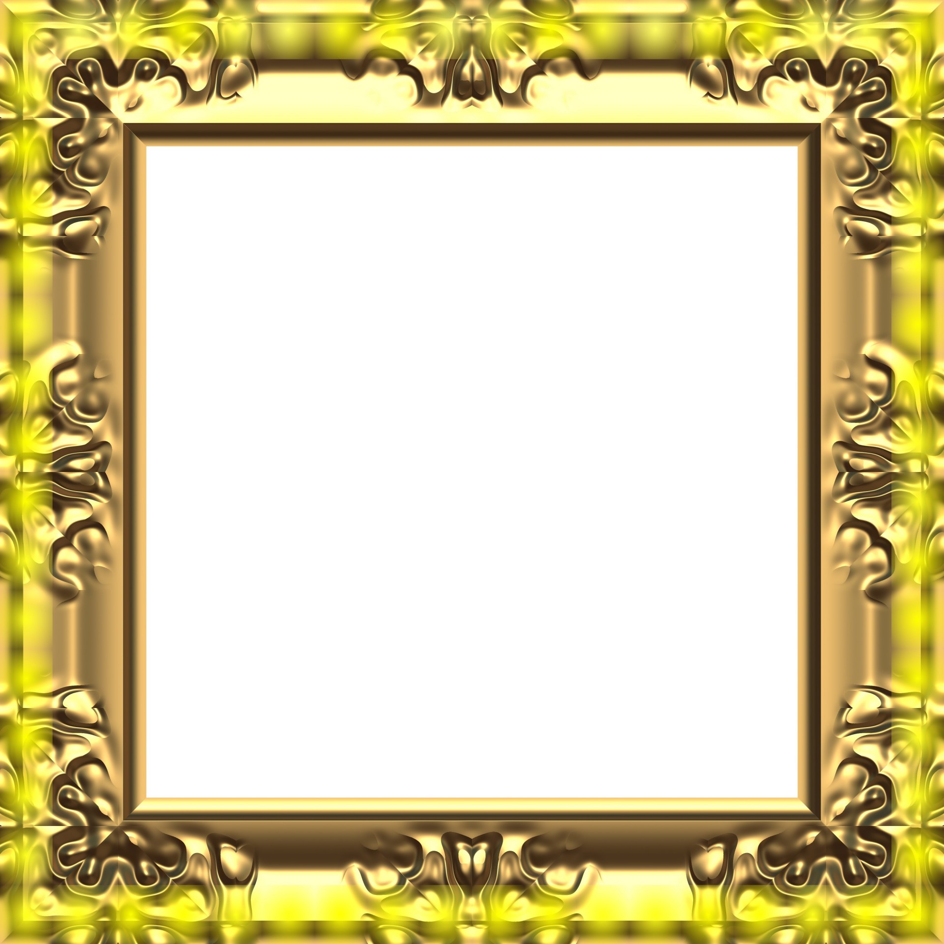 baroque frame isolated free photo