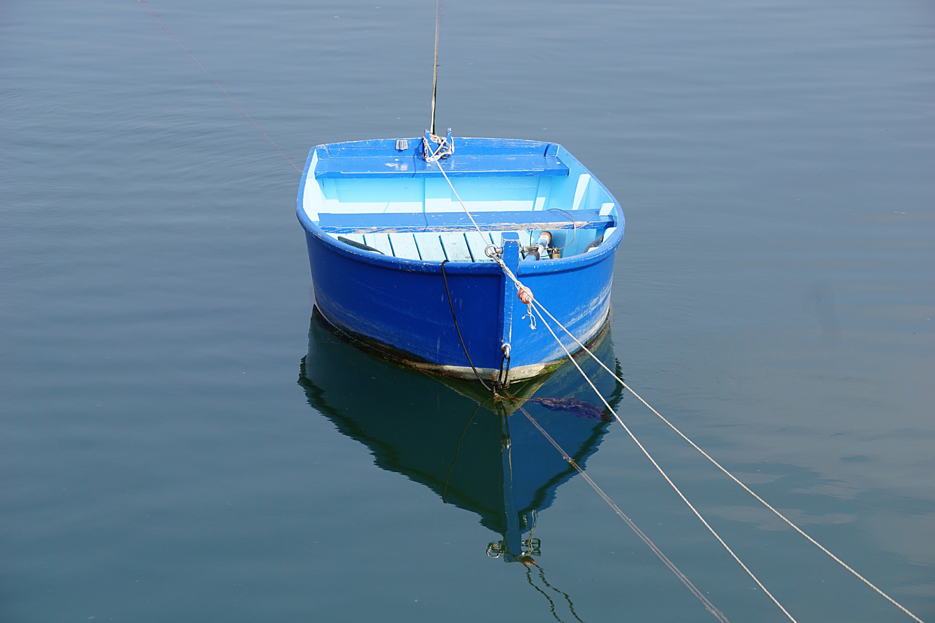 boat ship reflections free photo