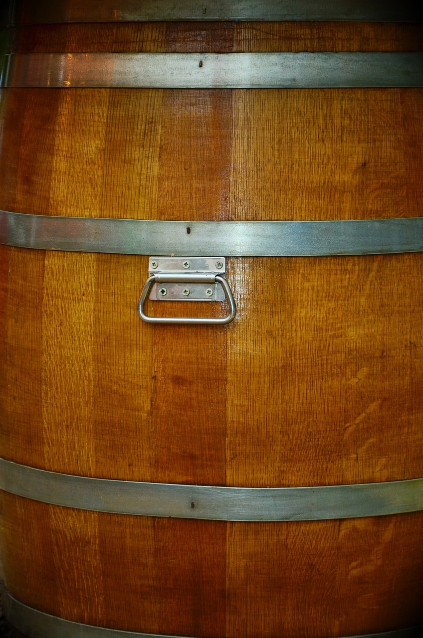 barrel wooden barrels background free photo