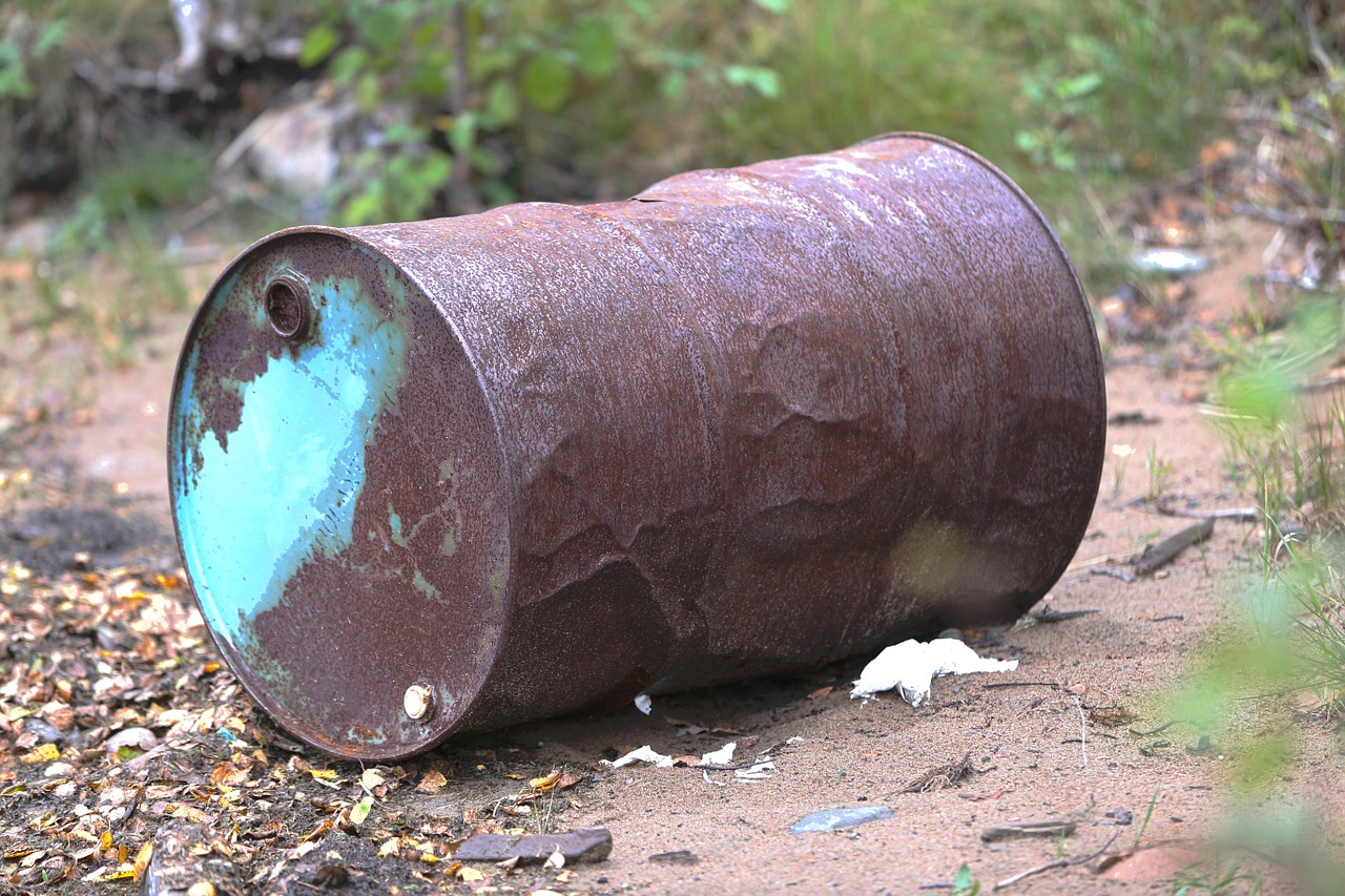 barrel rust abandoned free photo