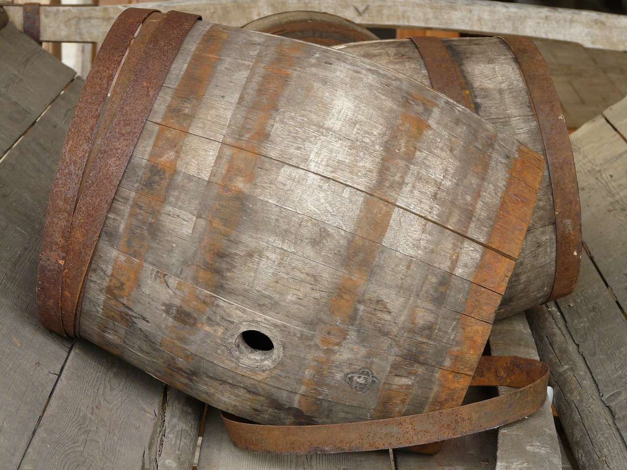 barrel wooden barrels wood free photo
