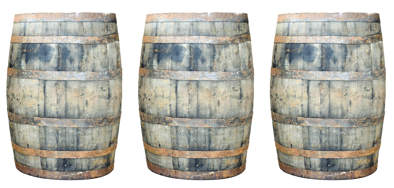 barrels whisky wooden barrels free photo