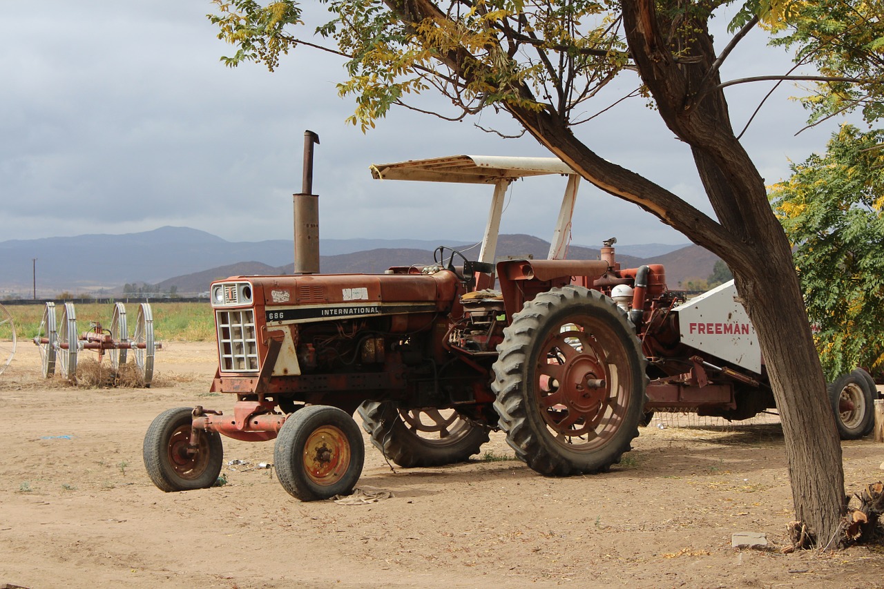 barren tractor mexico free photo