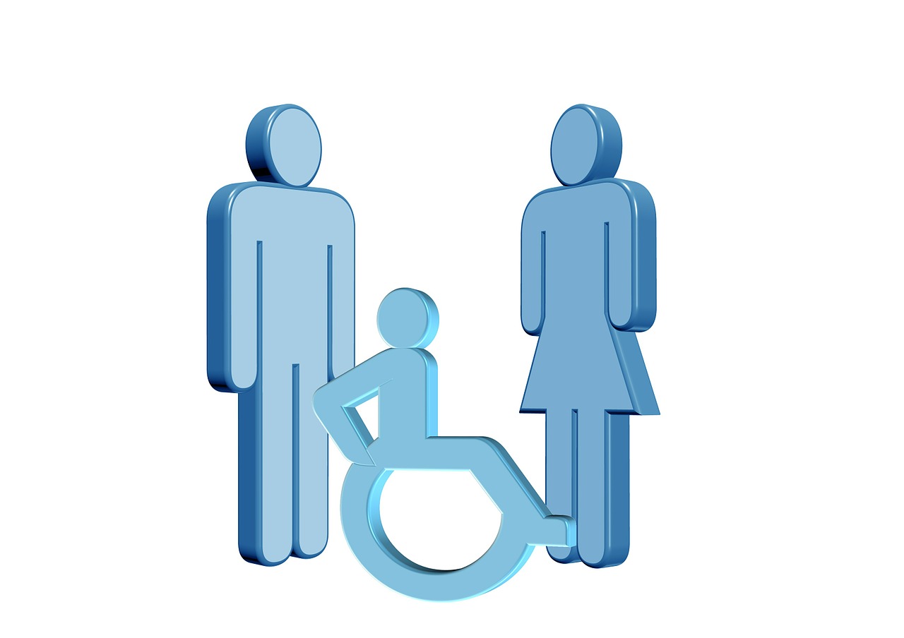 barrier disability family free photo