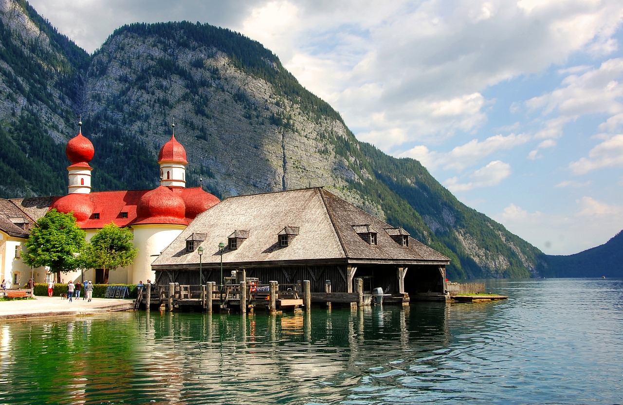 bartholomä st boat house bavaria free photo